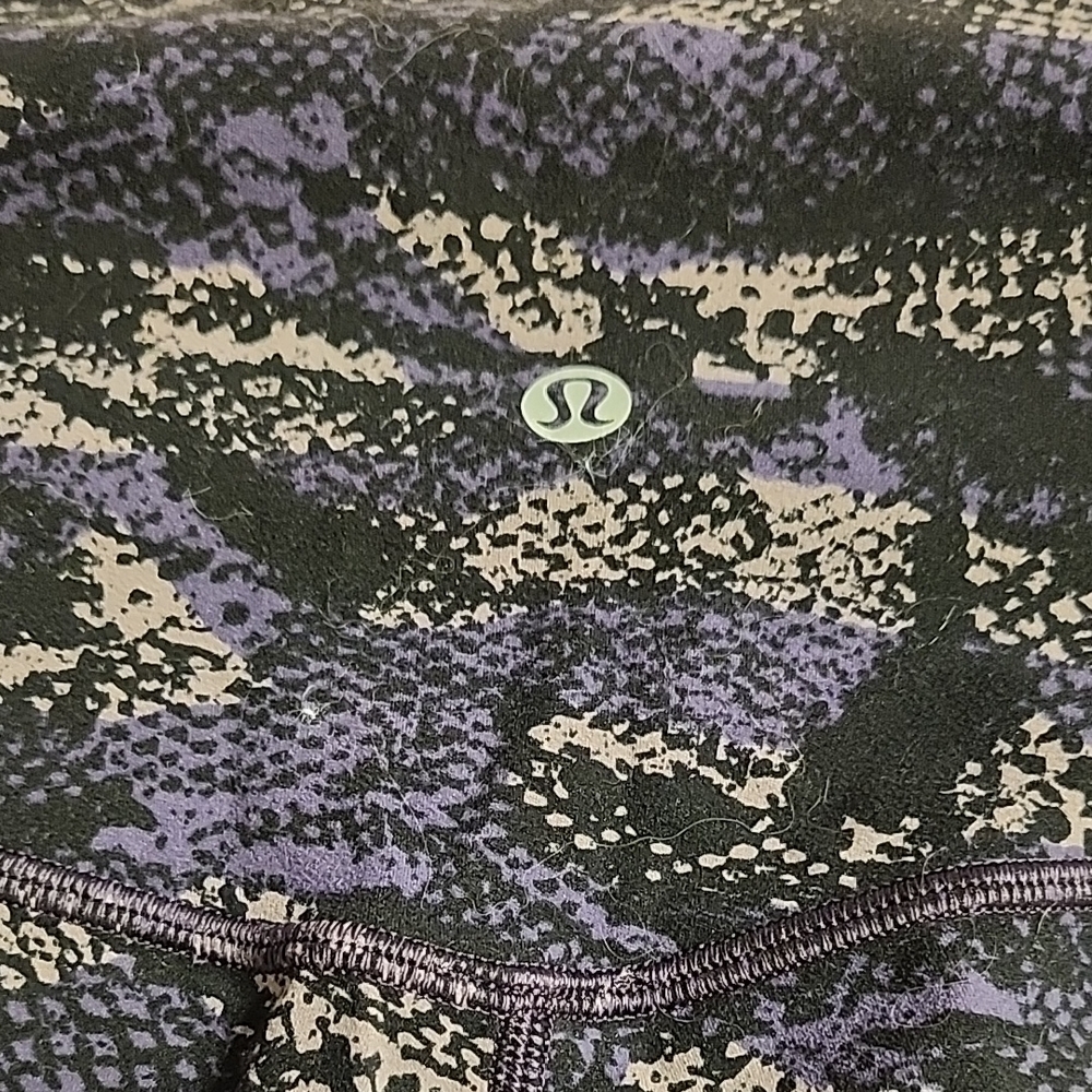lululemon athletica Purple and Black Leggings